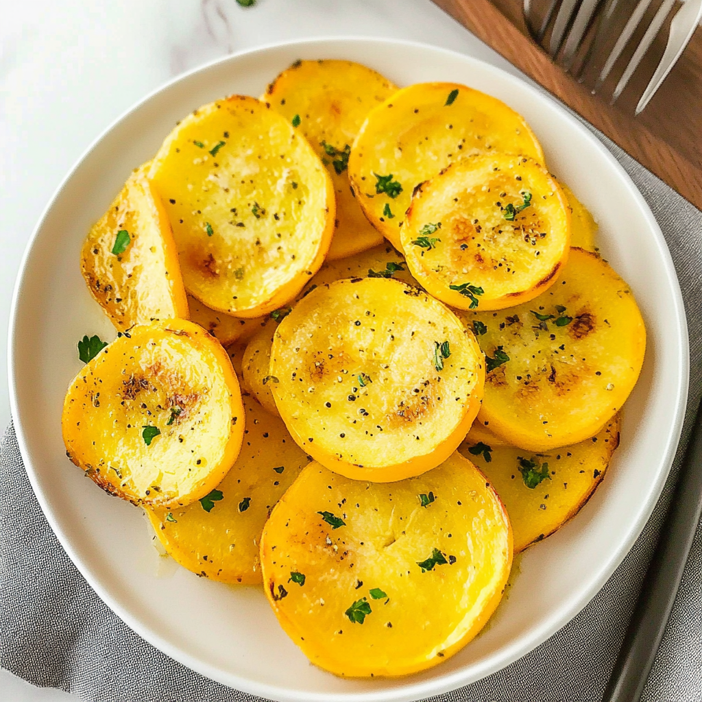 Recipe preparation for Roasted Summer Squash