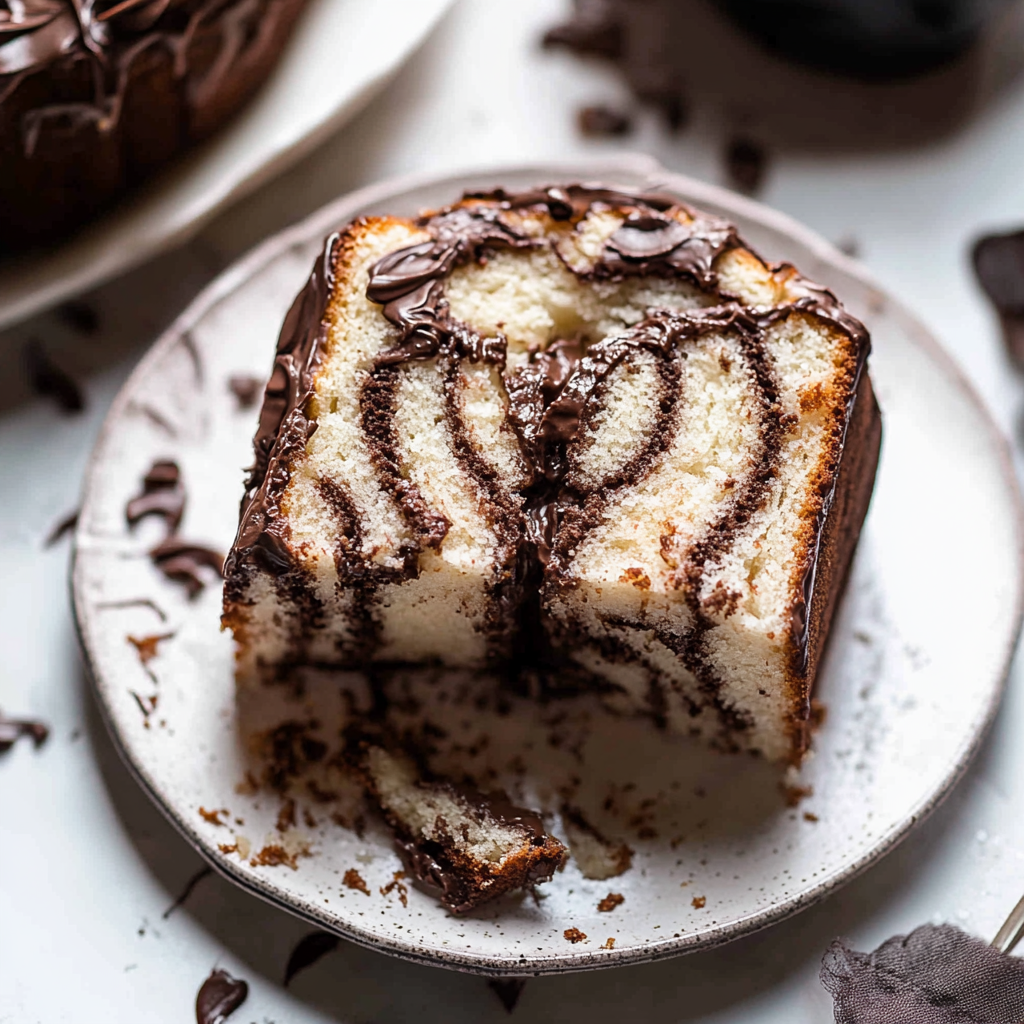 Recipe preparation for Marble Cake